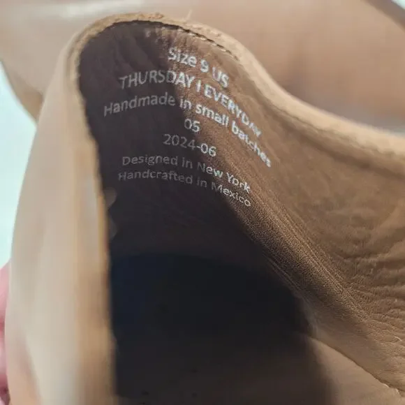 THURSDAY Everyday Mule Cognac Brown Size 9